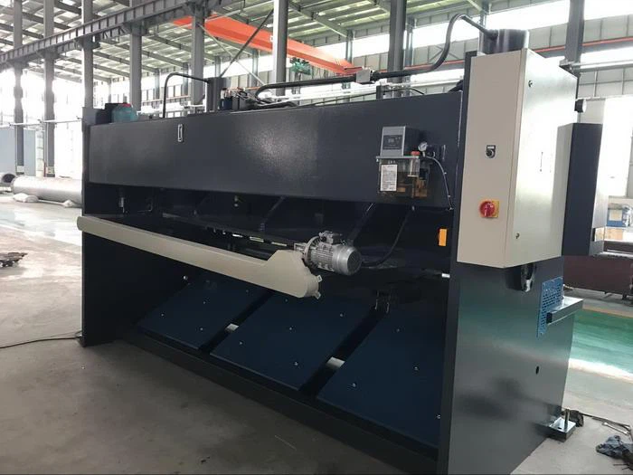 rear view of AHYW Yawei 16mm sheet metal variable rake cutting guillotines china suppliers 